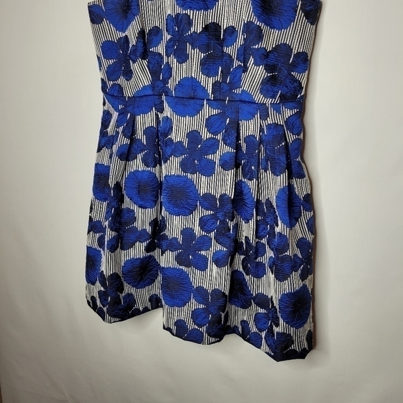 Badgley Mischka Liliana Blue Floral Dress - Picture 7 of 12
